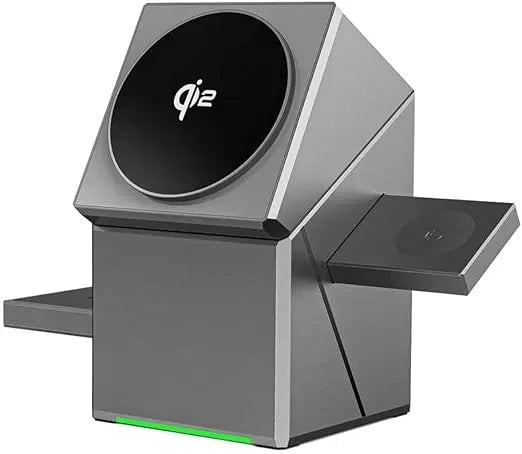 شاحن لاسلكي من الجيل الجديد 3 في 1 بتصميم منبثق مغناطيسي