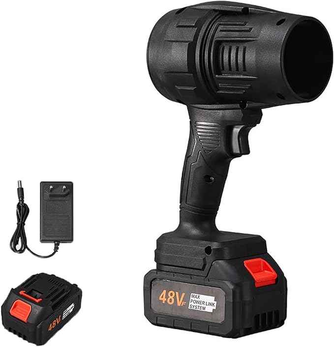 BIXMK Turbo Jet Blower, Cordless Turbo Super Power Air Duster, Stepless Speed Regulation Jet Dry