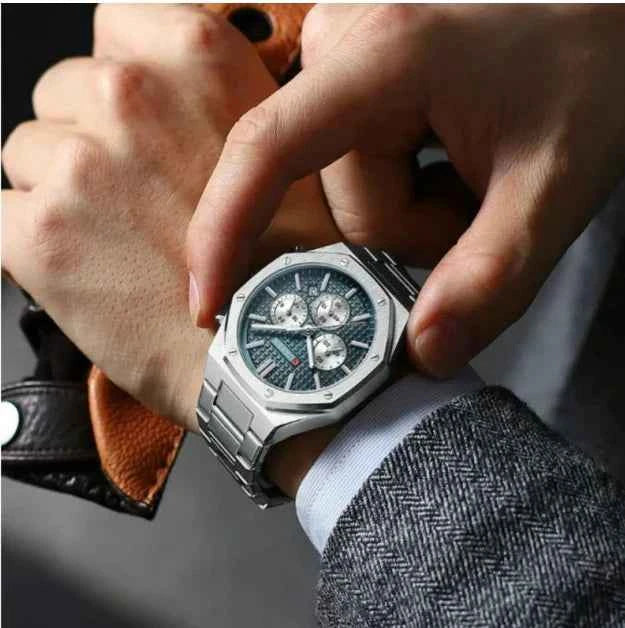 CURREN 8440 Stainless Steel Chronograph Luxury Watch For Men