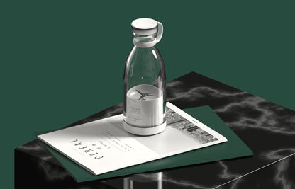 350ML Portable Electric Juicer Blender - USB Rechargeable Mixer Cup for Kitchen Use