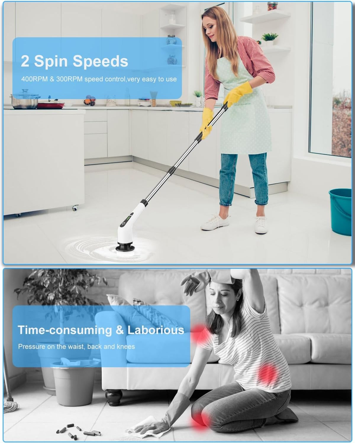 9 in 1 Electric Cleaning Brush - Nova Mart