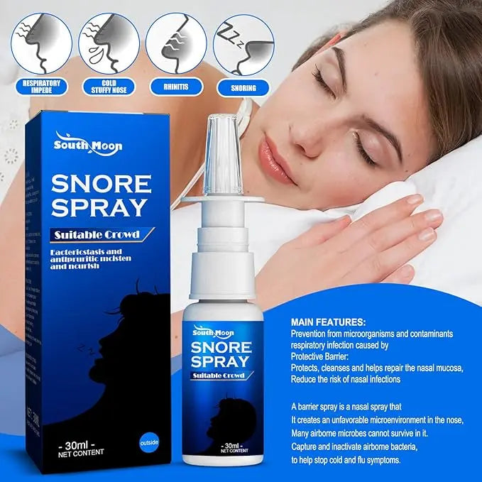 Snore Relief Spray - Better Sleep in AC-Dried UAE Bedrooms | Dubai