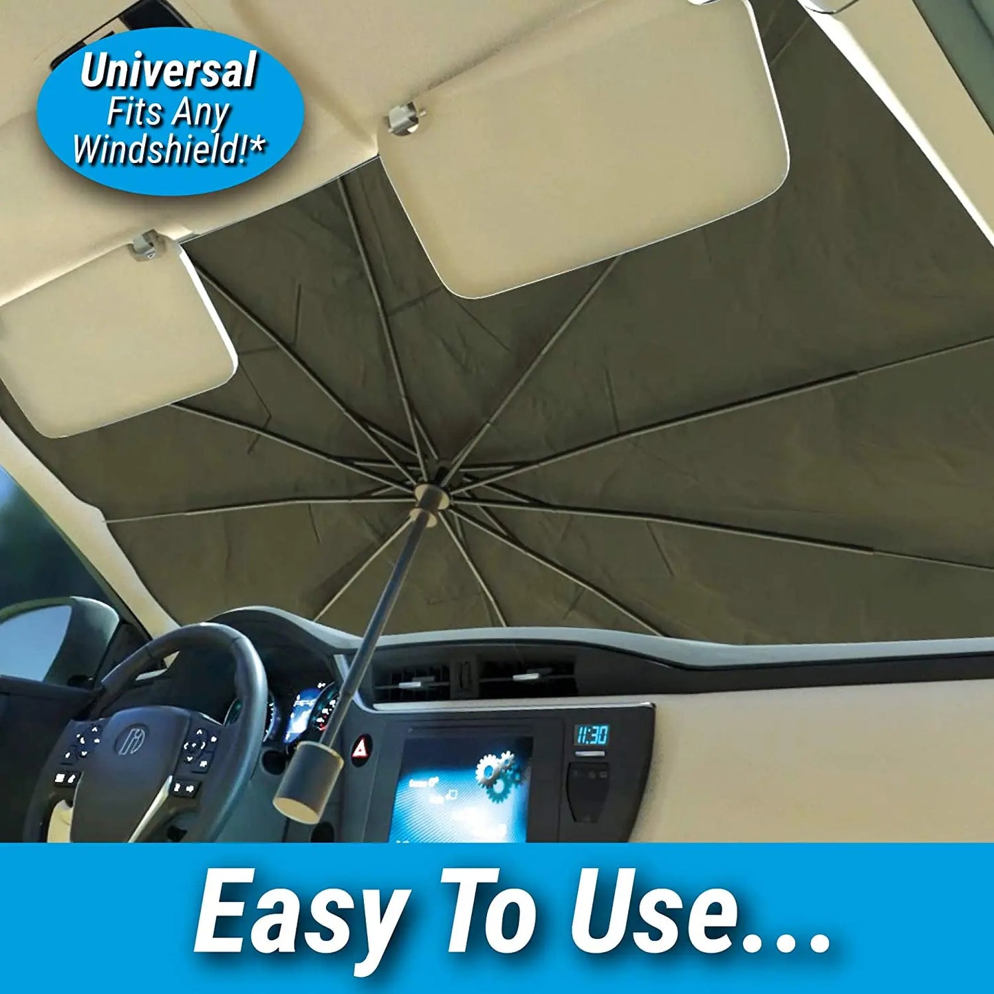 Car Windshield Sun Shade - Essential UAE Summer Heat Protection | Dubai