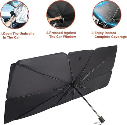 Car Windshield Sun Umbrella - Ultimate Heat Protection for UAE Summer | Dubai