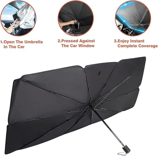 Car Windshield Sun Umbrella - Ultimate Heat Protection for UAE Summer | Dubai
