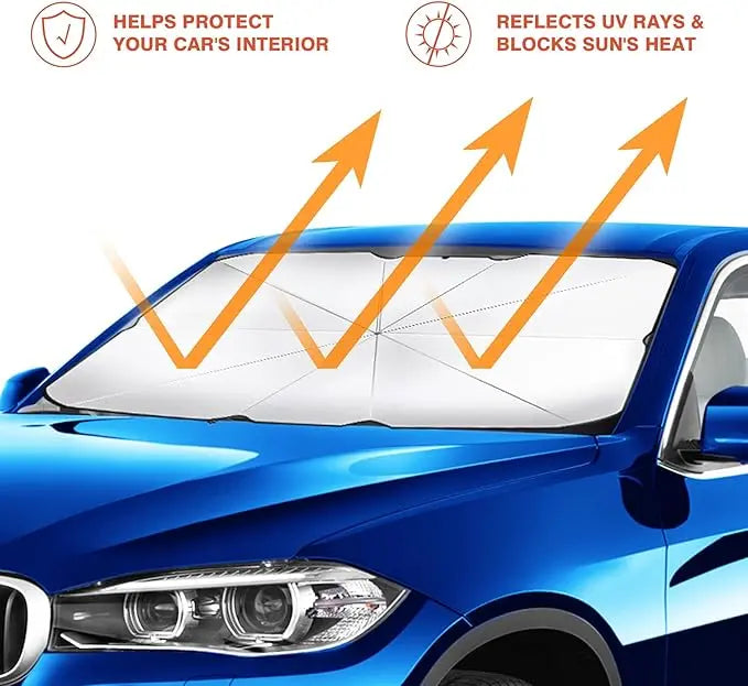 Car Windshield Sun Umbrella - Ultimate Heat Protection for UAE Summer | Dubai