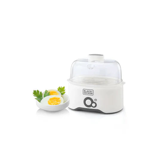 Black+Decker Egg Cooker - EG200-B5 | Fast Electric Egg Boiler for Perfect Breakfast | Free UAE Delivery