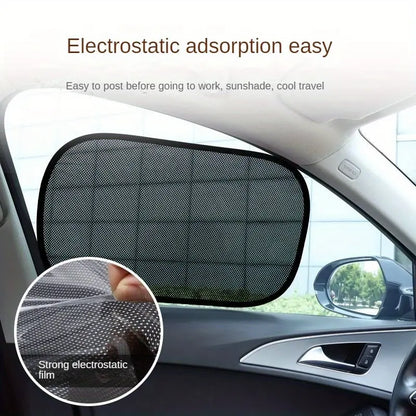 Car Sunshade & Electrostatic Barrier 4-Pack | UAE Heat Protection Dubai
