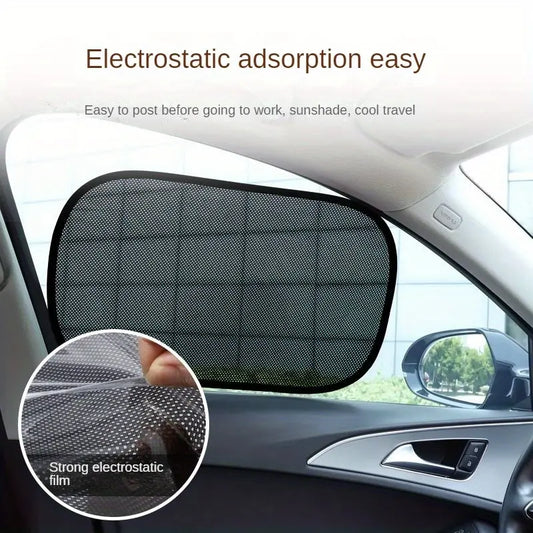 Car Sunshade & Electrostatic Barrier 4-Pack | UAE Heat Protection Dubai