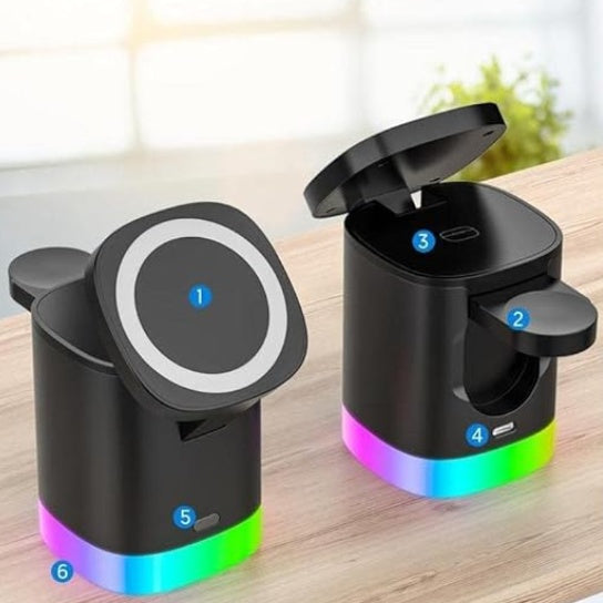 3-in-1 Wireless Charging Station for Fast and Efficient Charging