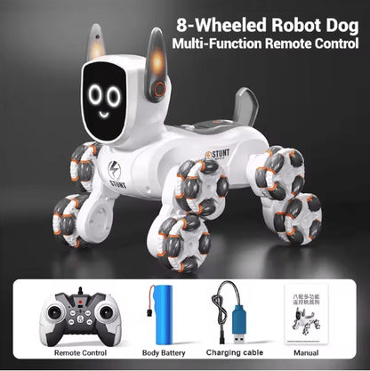8 Wheel Multi Functional RC Robot Dog for Interactive Play