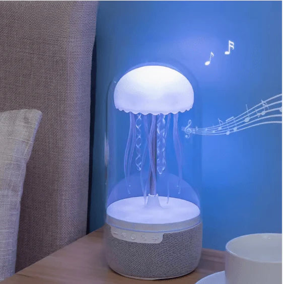 Jellyfish Lamp With Bluetooth Speaker, Portable Floating Jellyfish Wireless Speaker With Colors Changing LED Bedside Mood Lamp, Gifts For Birthday Christmas Thanksgiving All Holiday