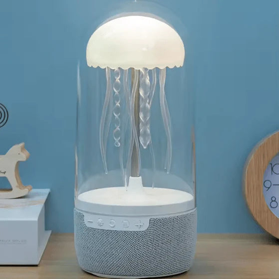 Jellyfish Lamp With Bluetooth Speaker, Portable Floating Jellyfish Wireless Speaker With Colors Changing LED Bedside Mood Lamp, Gifts For Birthday Christmas Thanksgiving All Holiday