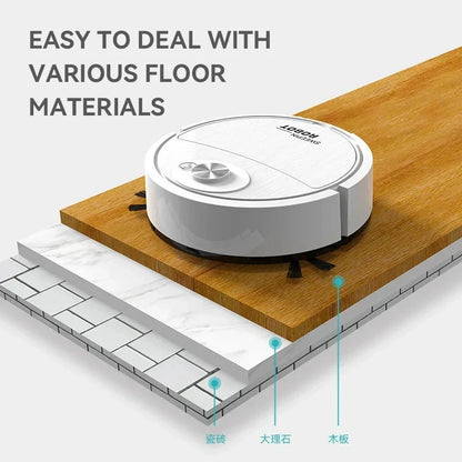 3-IN-1 Automatic Robot Vacuum Cleaner – مكنسة روبوت أوتوماتيكية 3 في 1 - Nova Mart