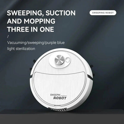 3-IN-1 Automatic Robot Vacuum Cleaner – مكنسة روبوت أوتوماتيكية 3 في 1 - Nova Mart