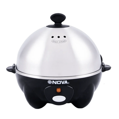 Nova Egg Boiler & Egg Cooker Machine - 7 Egg Capacity, 360W, One-Touch Automatic Boiler for Kitchen - Fast & Easy Perfect Breakfast for UAE Homes