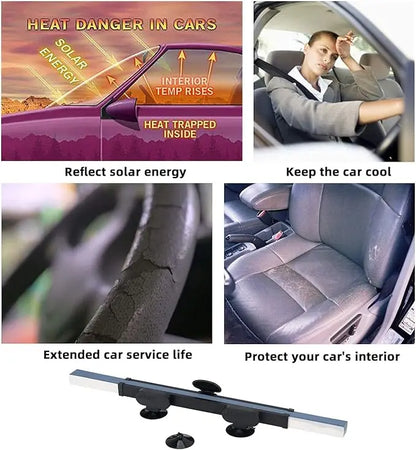 Retractable Car Sun Shade | Auto-Retract Windshield Protector UAE Dubai